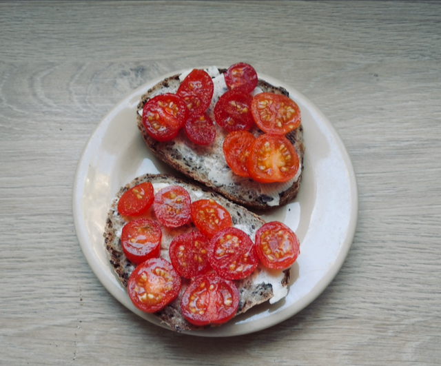 Tomato Abundance on Whole Wheat Sourdough