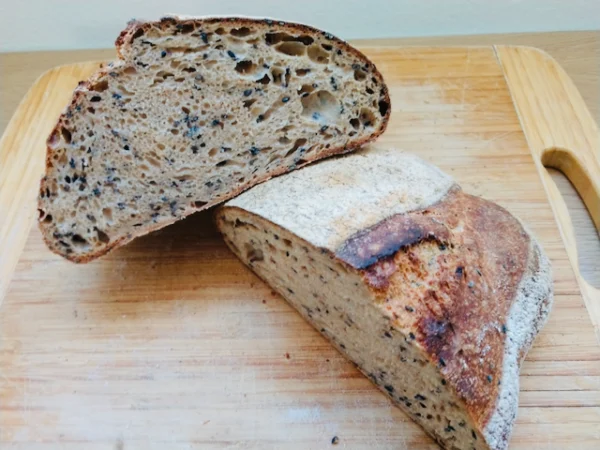 Miso Sesame Sourdough Bread