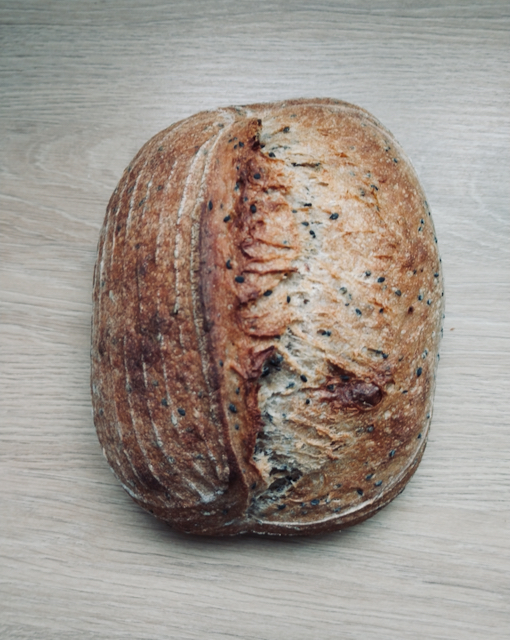 Fresh Miso Sesame Sourdough Bread